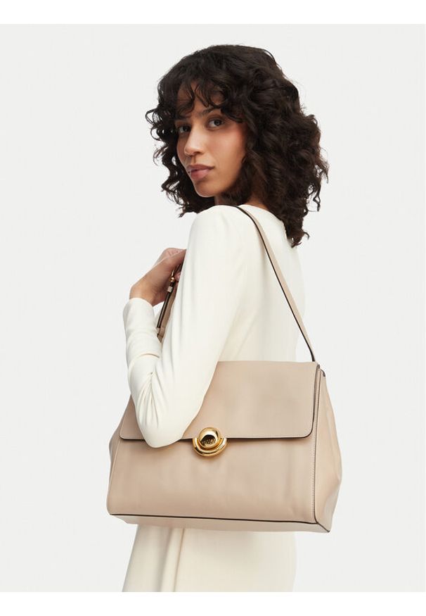 Furla Torebka Domus M WB01804 BX4185 IT 93300 Beżowy jasny. Kolor: beżowy. Materiał: skórzane
