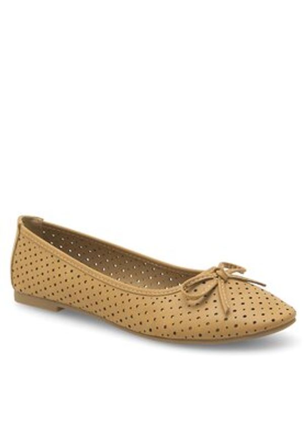 Clara Barson Baleriny WS6027-02 Brązowy. Kolor: brązowy. Materiał: skóra