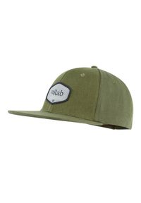 Czapka z daszkiem bawełniana Rab Axion Badge Cap. Kolor: zielony. Materiał: bawełna