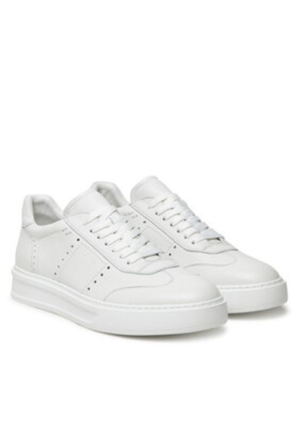 Fabi Sneakersy FU0261 Biały. Kolor: biały. Materiał: skóra