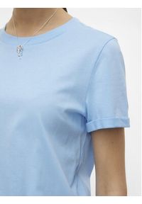 Vero Moda T-Shirt Paula 10243889 Błękitny Regular Fit. Kolor: niebieski. Materiał: bawełna #6