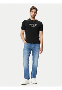 Guess T-Shirt M4YI38 J1314 Czarny Slim Fit. Kolor: czarny. Materiał: bawełna #3