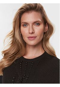 Liu Jo Sweter MF3005 MA51I Czarny Regular Fit. Kolor: czarny. Materiał: syntetyk #2
