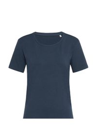 Stedman - Koszulka Damska Claire Crew Neck Relaxed Fit T-shirt. Kolor: niebieski