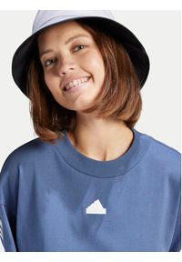 Adidas - adidas T-Shirt Future Icons 3-Stripes IS3618 Niebieski Loose Fit. Kolor: niebieski. Materiał: bawełna