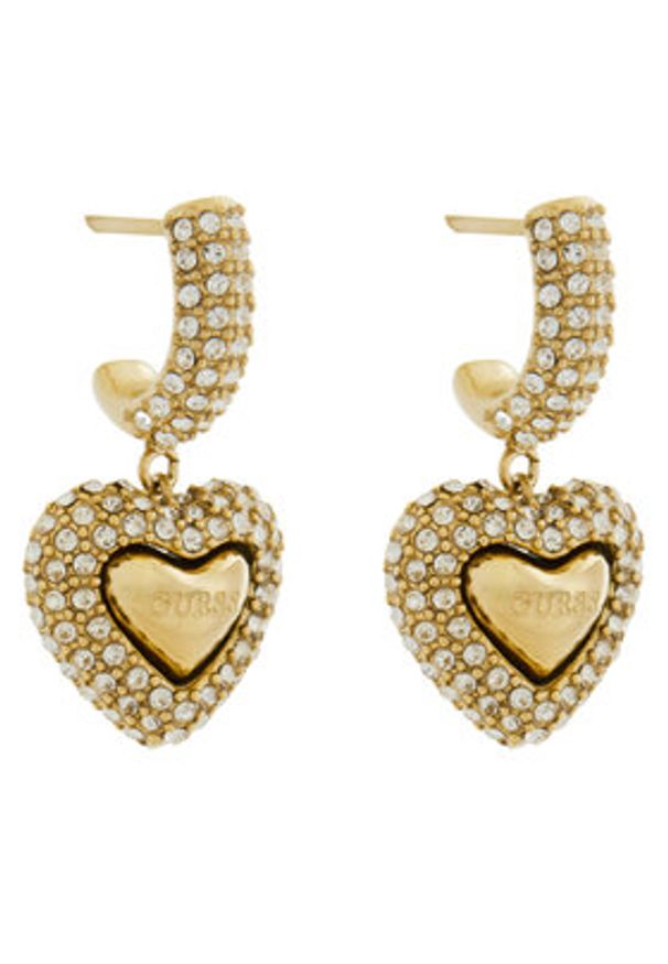 Guess Kolczyk JUBE05 021JW Złoty. Materiał: metalowe. Kolor: złoty