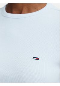 Tommy Jeans Bluzka DW0DW22783 Niebieski jasny Slim Fit. Kolor: niebieski. Materiał: bawełna #4