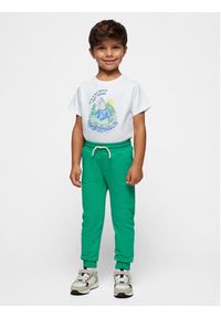 Mayoral Spodnie dresowe 742 Zielony Regular Fit. Kolor: zielony. Materiał: bawełna #4