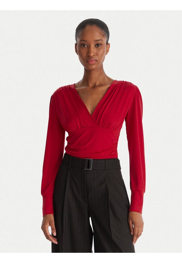 ACCESS FASHION Body 54-2018-324 Czerwony Slim Fit. Kolor: czerwony. Materiał: syntetyk