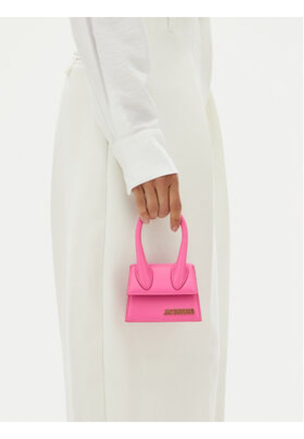 JACQUEMUS Torebka Le Chiquito 22E213BA001-3060 Różowy. Kolor: różowy. Materiał: skórzane