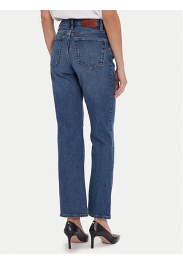 Calvin Klein Jeans Jeansy LV047D743G Niebieski Straight Fit. Kolor: niebieski