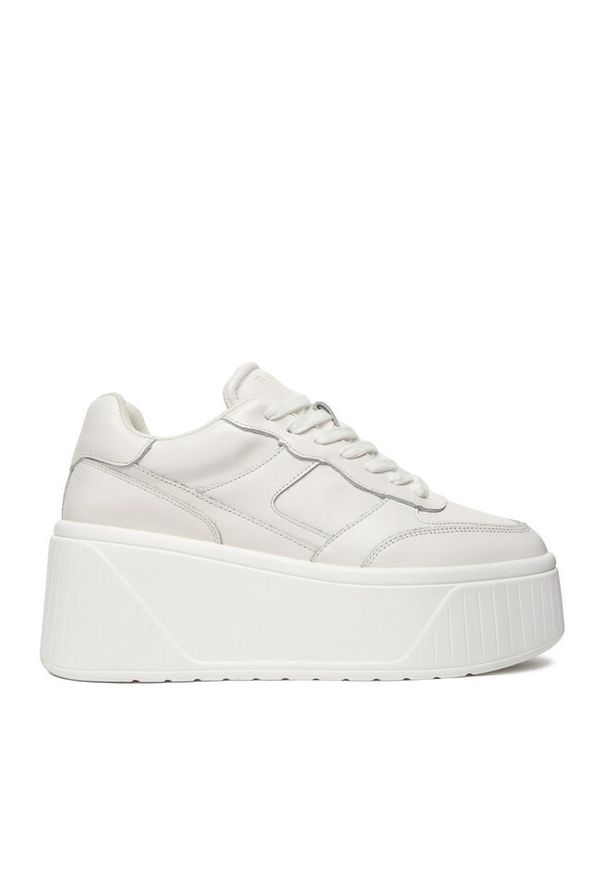 Sneakersy Badura. Kolor: biały