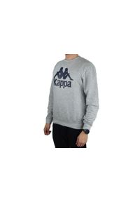Kappa Sertum RN Sweatshirt, męska bluza. Kolor: szary. Materiał: poliester, bawełna. Sport: fitness