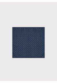 Pako Lorente - PAKO LORENTE – Granatowa poszetka męska w mikrowzór. Kolor: niebieski. Materiał: poliester