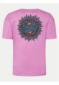 Quiksilver T-Shirt Spin Cycle EQYZT07653 Różowy Regular Fit. Kolor: różowy. Materiał: bawełna #3