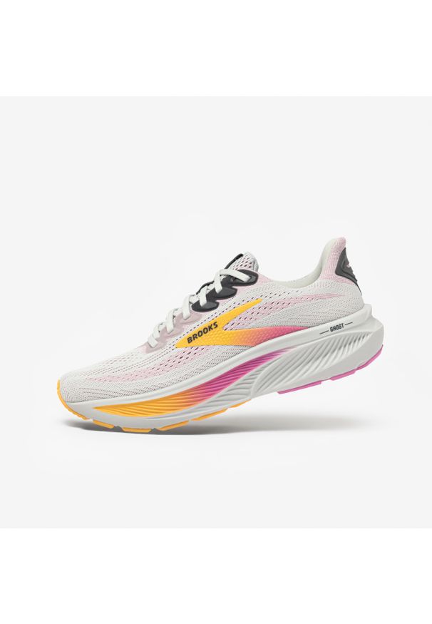 Buty do biegania damskie Brooks Ghost 17. Kolor: różowy. Materiał: mesh. Szerokość cholewki: normalna