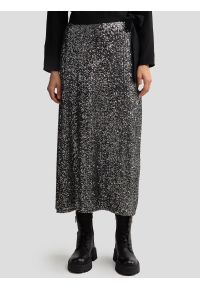 Big-Star - Spódnica damska cekinowa midi srebrna Soleasi 904. Okazja: na co dzień. Kolor: srebrny. Długość: długie. Styl: elegancki, casual, klasyczny #4