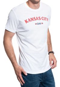 Lee - LEE KANSAS TEE BRIGHT WHITE L63AFQLJ. Kolor: biały #6