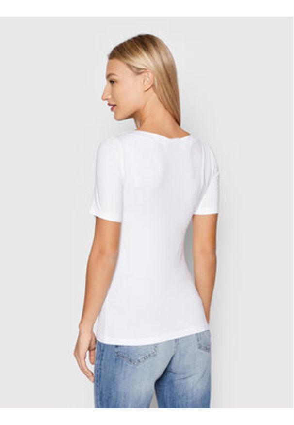 Vero Moda T-Shirt Panda 10231753 Biały Regular Fit. Kolor: biały. Materiał: bawełna