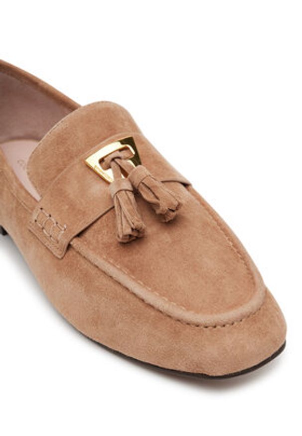 Coccinelle Loafersy NF1 16 01 01 Beżowy. Kolor: beżowy. Materiał: zamsz, skóra