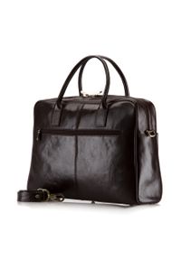 Wittchen - Damska torba na laptopa skórzana z akcesoriami brązowa. Kolor: brązowy. Materiał: skóra. Styl: elegancki #6
