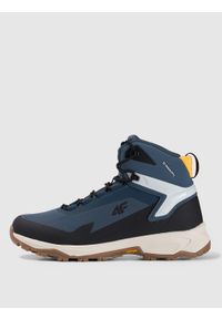 4f - 4F Wysokie buty trekkingowe ICE CRACKER z izolacją Primaloft męskie - granatowe 45. Wysokość cholewki: przed kolano. Zapięcie: sznurówki. Kolor: niebieski. Materiał: nylon. Szerokość cholewki: normalna. Technologia: Primaloft. Sezon: zima. Sport: turystyka piesza #1