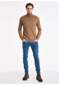 Ochnik - Sweter męski. Kolor: brązowy. Materiał: bawełna #3