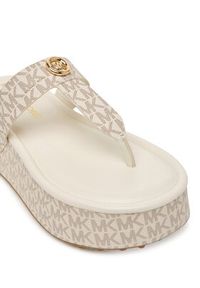 MICHAEL Michael Kors Japonki Koya Flip Flap 40R6KOFA2B Écru. Kolor: kremowy. Materiał: skóra #5