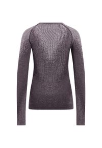 Bluza termoaktywna damska Odlo Performance Warm Blackcomb BL Top Crew Neck LS. Kolor: szary