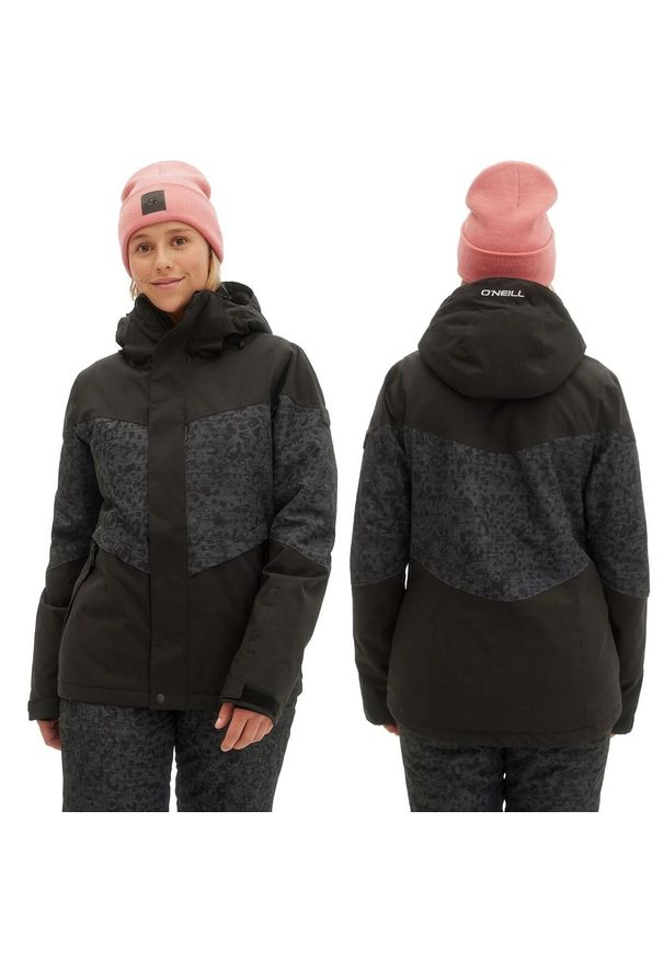 Kurtka zimowa na narty i snowboard damska O'Neill 10K. Kolor: czarny. Materiał: poliester. Sezon: zima. Sport: narciarstwo, snowboard