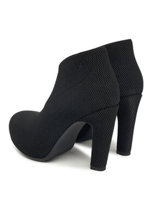 United Nude Botki Fold Hi II 1087056005 Czarny. Kolor: czarny. Materiał: materiał