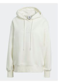 Adidas - adidas Bluza Trefoil Graphic Embroidery HM1636 Beżowy Loose Fit. Kolor: biały. Materiał: bawełna #4