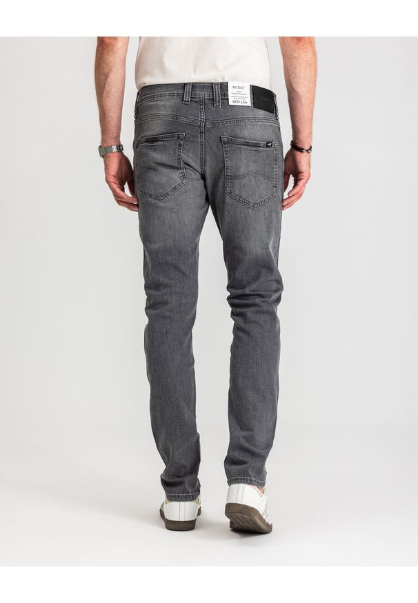 Męskie Spodnie Jeansowe Mustang Style Oregon Tapered Denim Black 1017124 4000 203