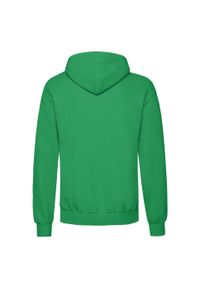 FRUIT OF THE LOOM - Męska Klasyczna Bluza Z Kapturem. Typ kołnierza: kaptur. Kolor: zielony