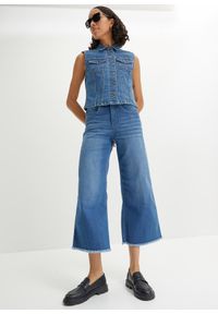 bonprix - Dżinsy 7/8 Wide Fit. Kolor: niebieski #2