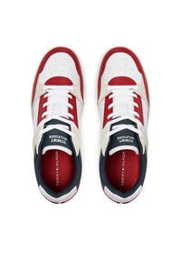 TOMMY HILFIGER - Tommy Hilfiger Sneakersy Th Basket Street Block FM0FM05117 Kolorowy. Materiał: skóra. Wzór: kolorowy #6