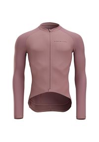 VAN RYSEL - Koszulka UV rowerowa szosowa Van Rysel Racer Ultralight długi rękaw. Kolor: różowy, fioletowy. Materiał: materiał. Długość rękawa: długi rękaw. Długość: długie. Sport: kolarstwo #1