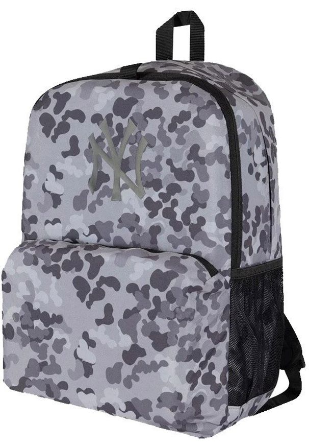 New Era - Plecak NEW ERA szkolny NYY MLB All Over Print Stadium Backpack szary. Kolor: szary. Wzór: nadruk