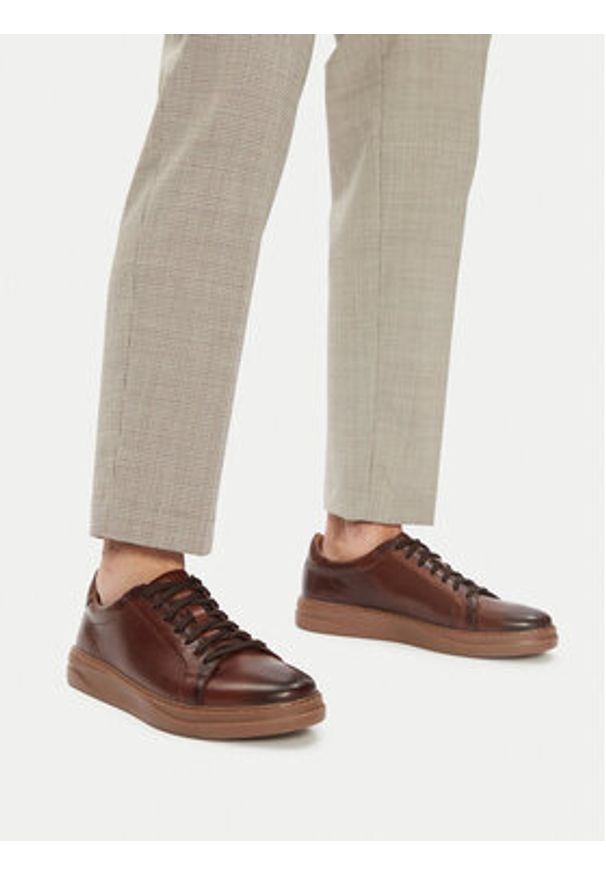 Lasocki Sneakersy REZA-08 MI25 Brązowy. Kolor: brązowy. Materiał: skóra