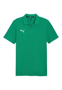 Koszulka sportowa męska Puma Team Goal Casuals Polo. Typ kołnierza: polo. Kolor: zielony. Materiał: bawełna