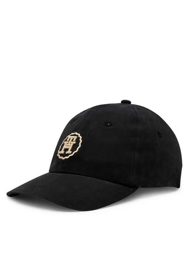 TOMMY HILFIGER - Tommy Hilfiger Czapka z daszkiem Spring Chic Cap AW0AW15775 Czarny. Kolor: czarny. Materiał: materiał
