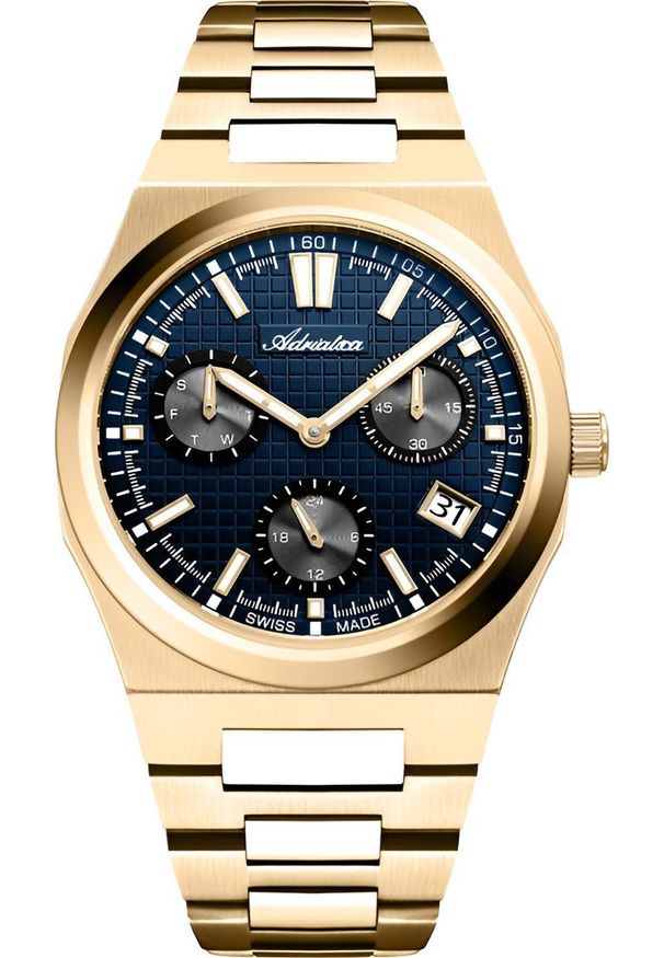 Zegarek Adriatica Zegarek męski Adriatica A8326.1115QF złoty. Kolor: złoty