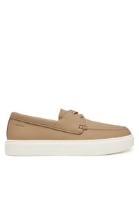 Calvin Klein Mokasyny Hybrid Lace Up Boat Lth HM0HM01812 Brązowy. Kolor: brązowy. Materiał: skóra #1