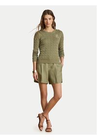 Lauren Ralph Lauren - LAUREN RALPH LAUREN Sweter Montiva 200P14039004 Zielony Regular Fit. Kolor: zielony. Materiał: wiskoza #4