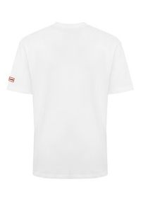 Hunter T-Shirt Abele UNISEX HARU0007251 Biały Regular Fit. Kolor: biały. Materiał: bawełna #4