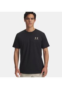 Under Armour - UNDER ARMOUR UA SPORTSTYLE LC SS Koszulka męska treningowa. Kolor: czarny. Materiał: poliester, bawełna, materiał. Sport: fitness #1