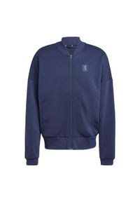 Adidas - Bluza dresowa Juventus Seasonal Doubleknit. Kolor: niebieski. Materiał: dresówka. Sport: piłka nożna