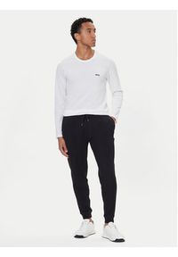 BOSS Spodnie dresowe Structure 50540577 Czarny Regular Fit. Kolor: czarny. Materiał: bawełna, syntetyk #4