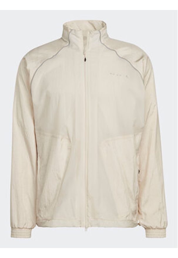 Adidas - adidas Bluza Reveal Material Mix HK2729 Beżowy Regular Fit. Kolor: beżowy. Materiał: syntetyk