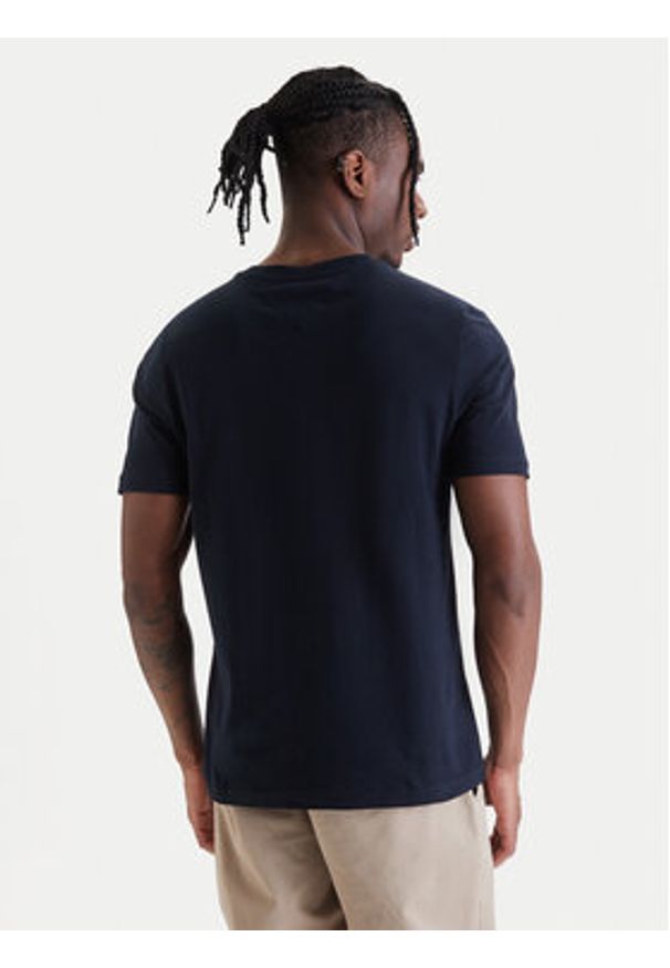 TOMMY HILFIGER - Tommy Hilfiger T-Shirt Brand Love MW0MW42365 Granatowy Regular Fit. Kolor: niebieski. Materiał: bawełna